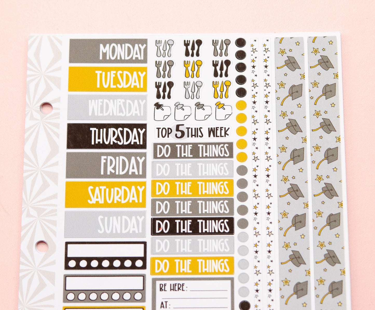 Graduating Planner Sticker Kit | Graduation Planner Stickers | School Sticker Set | A la Carte Mini Kits