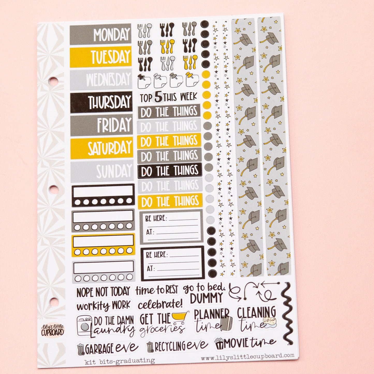 Graduating Planner Sticker Kit | Graduation Planner Stickers | School Sticker Set | A la Carte Mini Kits