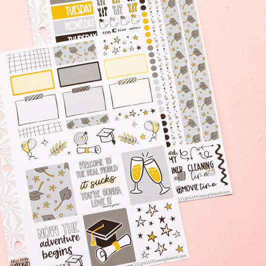 Graduating Planner Sticker Kit | Graduation Planner Stickers | School Sticker Set | A la Carte Mini Kits
