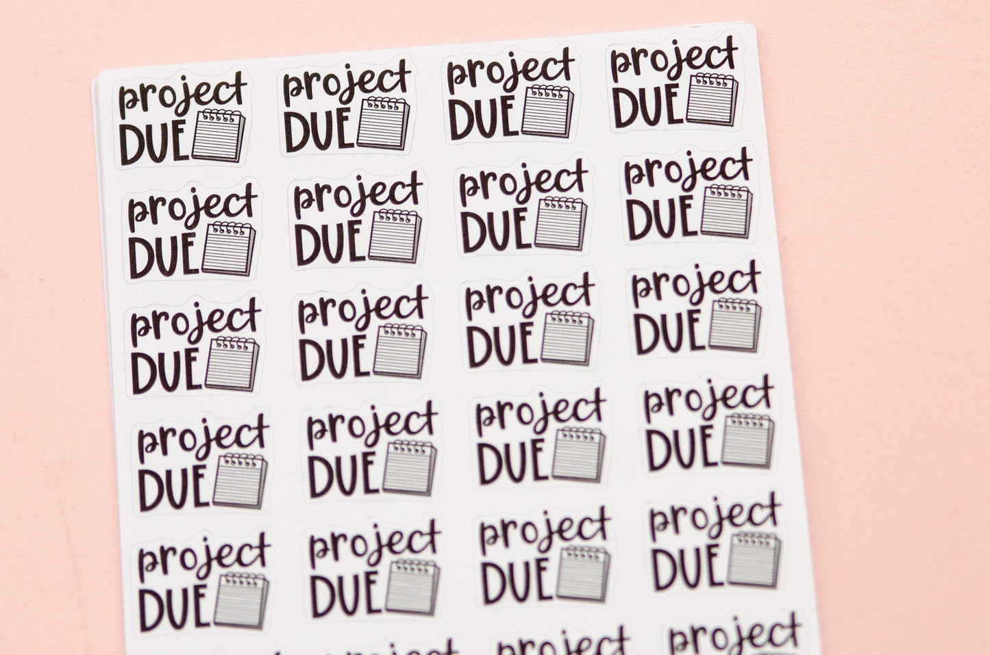Project Due Planner Stickers | Deadline Stickers | Organizing School Stickers | Back to School Scripts | Assignment Planner