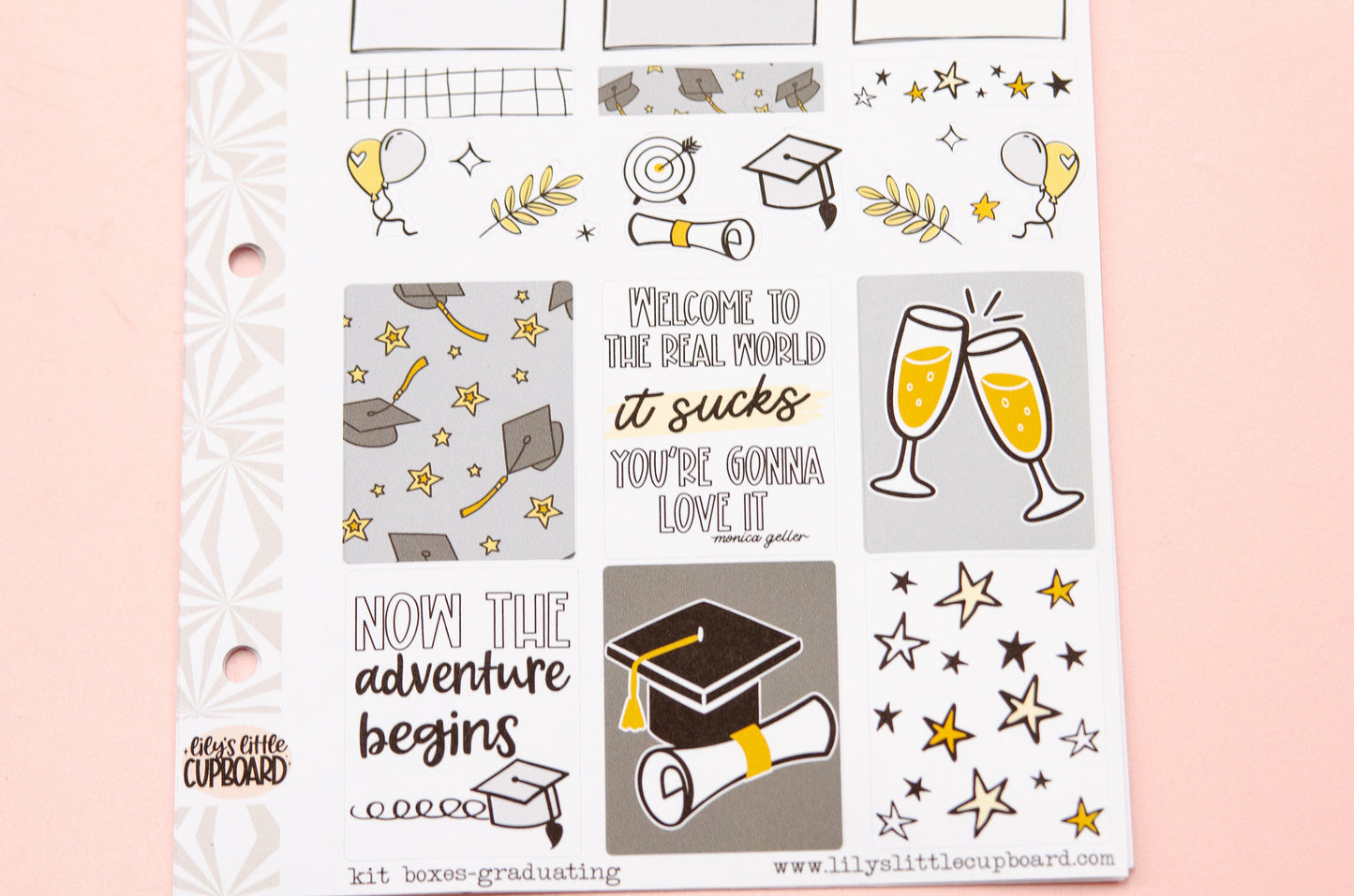 Graduating Planner Sticker Kit | Graduation Planner Stickers | School Sticker Set | A la Carte Mini Kits