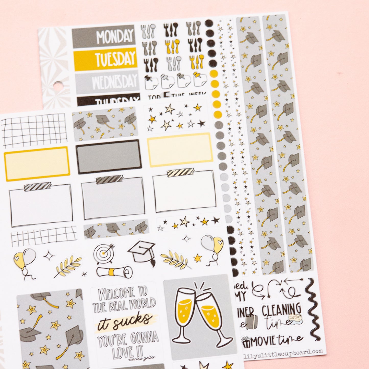 Graduating Planner Sticker Kit | Graduation Planner Stickers | School Sticker Set | A la Carte Mini Kits