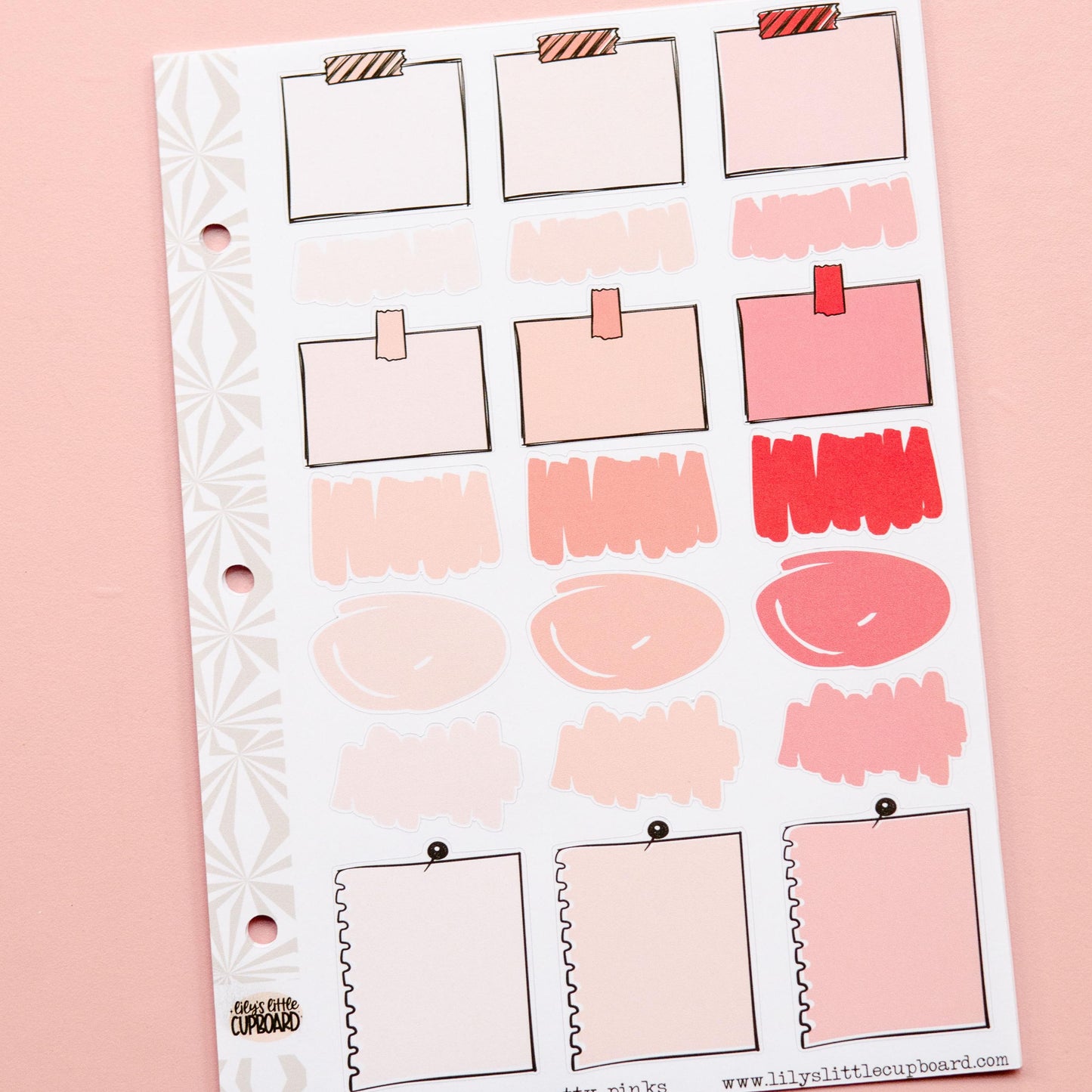 Monochrome Collection Pretty Pinks | Functional Planner Stickers | Typography Scripts Planner Stickers | Weekly Planner Sticker Kit