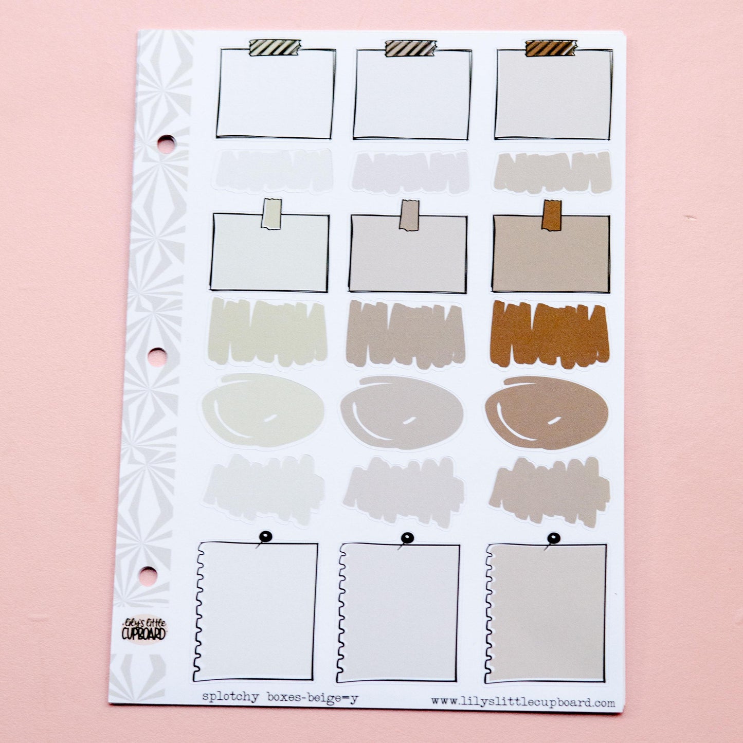 Monochrome Collection in Beige-y | Functional Planner Stickers | Typography Scripts Planner Stickers | Weekly Planner Sticker Kit