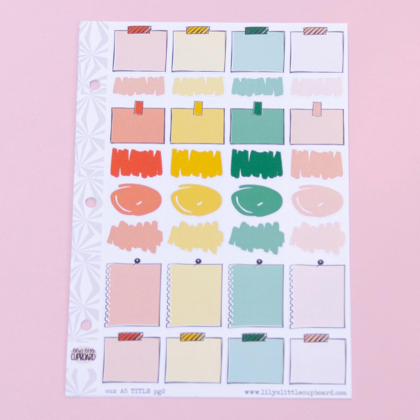 Happy New Year Hobonichi Cousin-A5 Weekly Sticker Kit | New Year's Eve Sticker Kit | A5 Weekly Planner Sticker Kit