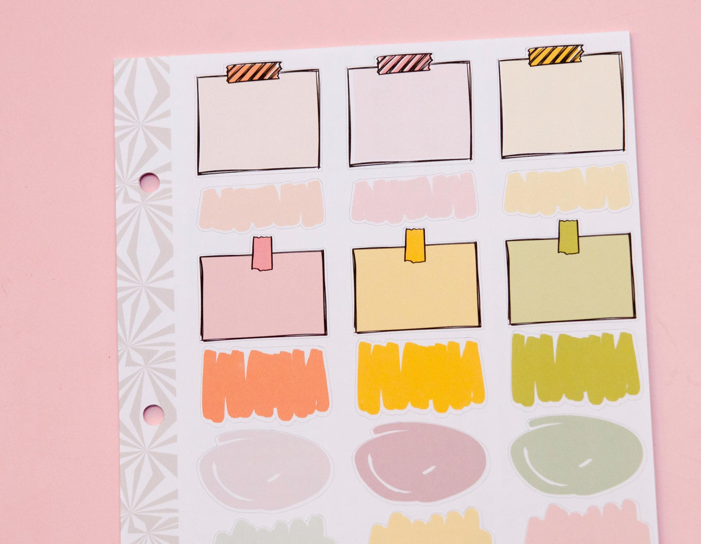 Sleepy Time Vertical Weekly Sticker Kit | Weekly Planner Sticker Kit | A la Carte Mini Kits | Weekly Planner Kit