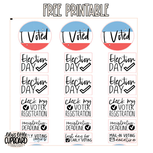 Free Voting Stickers