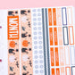Bat Kitty Monthly Halloween Sticker Kit | Choose Your Month Sticker Kit | Monthly Spread Planner Kits | Monthly Planner Sticker Kits