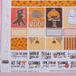 Monster Mash Halloween Hobonichi Cousin-A5 Weekly Sticker Kit | Cute Halloween Sticker Kit | A5 Weekly Planner Sticker Kit