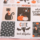 Bat Kitty Halloween Planner Stickers: Vertical Weekly Kit