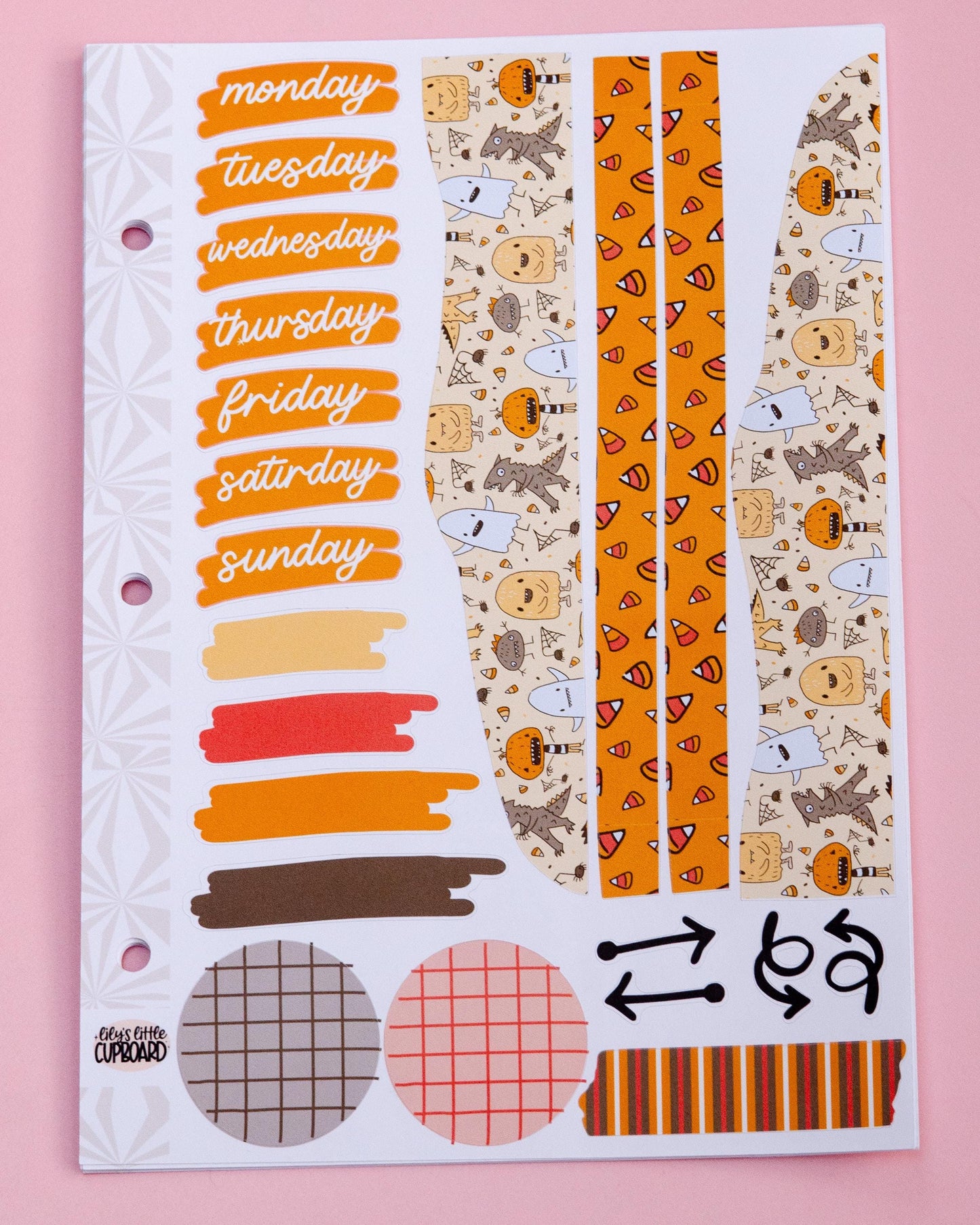 Monster Mash  Halloween Journaling Sticker Kit | Memory Keeping | Journal Stickers | Cute Halloween Planner Kit | Cute Monsters Fall Kit