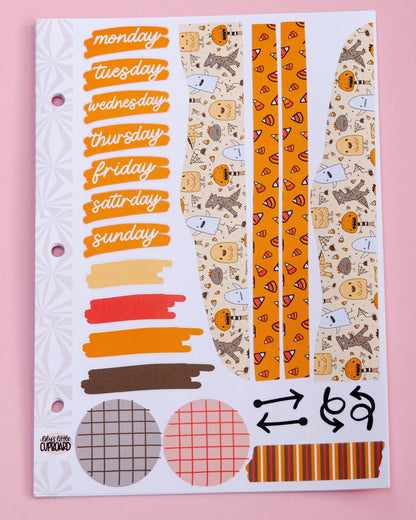 Monster Mash  Halloween Journaling Sticker Kit | Memory Keeping | Journal Stickers | Cute Halloween Planner Kit | Cute Monsters Fall Kit