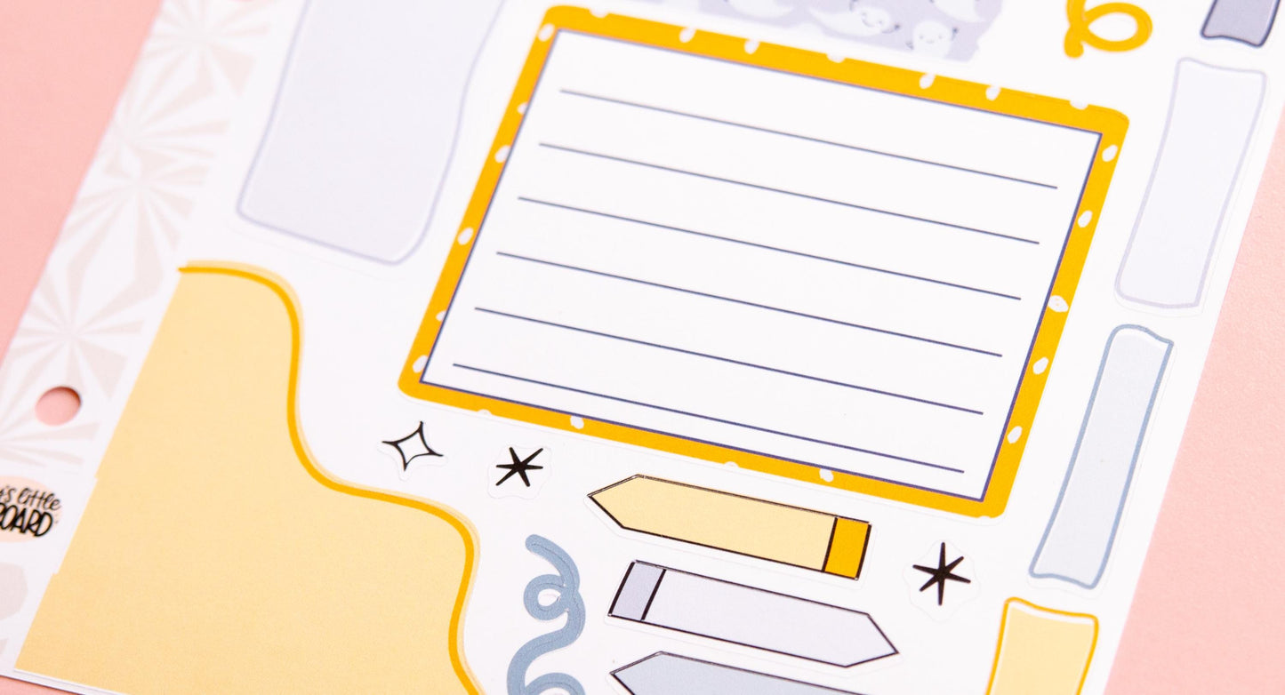 Happy Little Ghosties Halloween Journaling Sticker Kit: Jumbo Planner Stickers