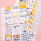 Happy Little Ghosties Halloween Planner Stickers: Vertical Weekly Kit