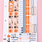 Bat Kitty Monthly Halloween Sticker Kit | Choose Your Month Sticker Kit | Monthly Spread Planner Kits | Monthly Planner Sticker Kits