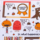 Monster Mash  Halloween Journaling Sticker Kit | Memory Keeping | Journal Stickers | Cute Halloween Planner Kit | Cute Monsters Fall Kit