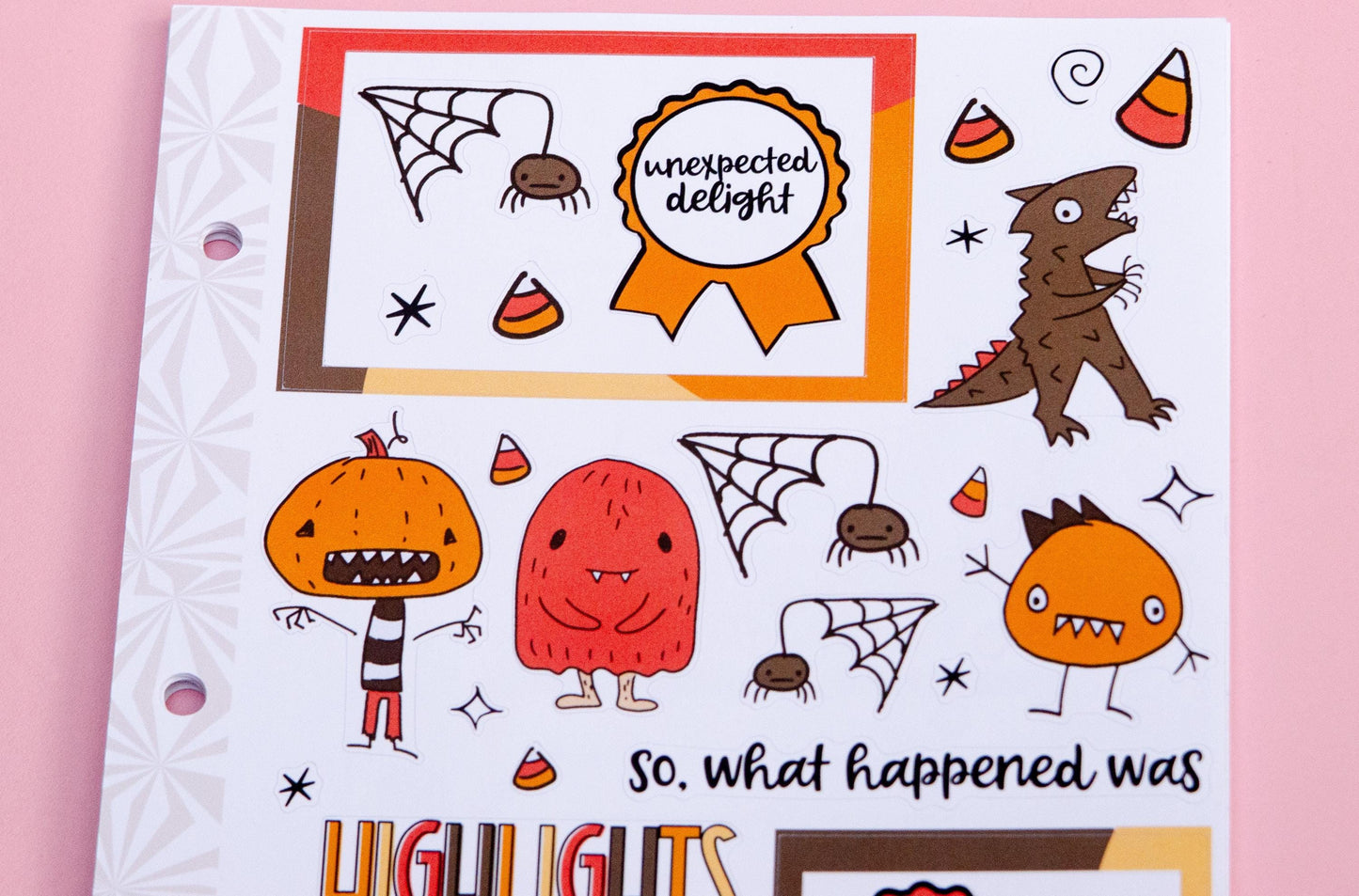 Monster Mash  Halloween Journaling Sticker Kit | Memory Keeping | Journal Stickers | Cute Halloween Planner Kit | Cute Monsters Fall Kit