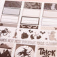 Phantom Noir Halloween Planner Stickers: Vertical Weekly Kit