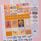 Monster Mash Halloween Hobonichi Cousin-A5 Weekly Sticker Kit | Cute Halloween Sticker Kit | A5 Weekly Planner Sticker Kit