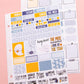 Happy Little Ghosties Halloween Planner Stickers: Hobonichi Cousin A5 Weekly Kit