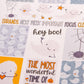 Happy Little Ghosties Halloween Planner Stickers: Vertical Weekly Kit