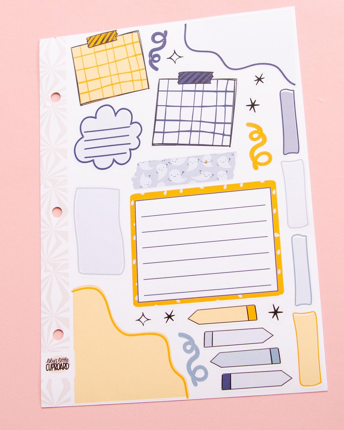 Happy Little Ghosties Halloween Journaling Sticker Kit: Jumbo Planner Stickers
