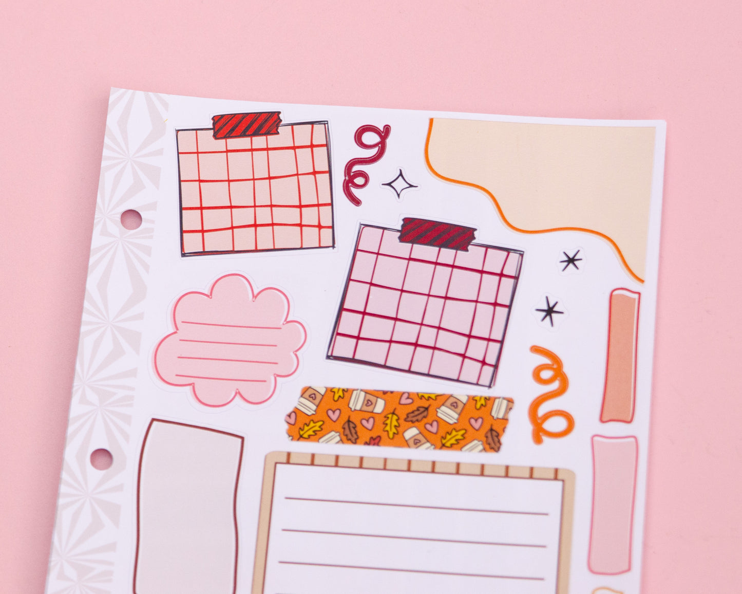 Turkey Talk Thanksgiving Journaling Sticker Kit: Jumbo Planner Stickers