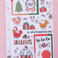 Christmas Chickens Journaling Sticker Kit: Jumbo Planner Stickers