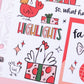 Christmas Chickens Journaling Sticker Kit: Jumbo Planner Stickers