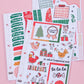 Christmas Chickens Journaling Sticker Kit: Jumbo Planner Stickers