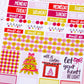 Cozy Christmas Planner Stickers: Hobonichi Cousin A5 Weekly Kit