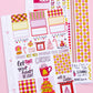 Cozy Christmas Vertical Sticker Kit: Weekly Planner Sticker Kit
