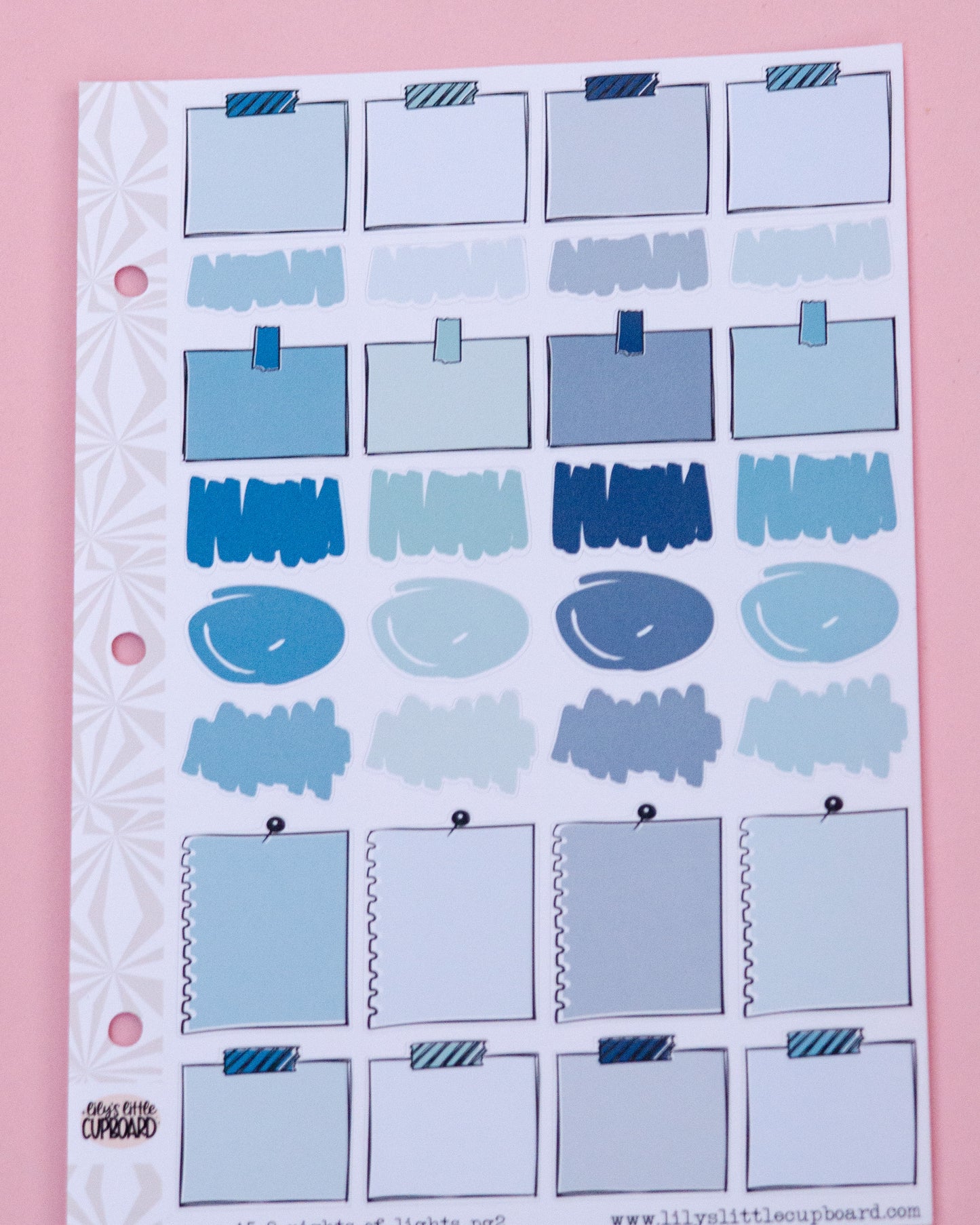 8 Nights of Lights Hanukkah Planner Stickers: Hobonichi Cousin A5 Weekly Kit