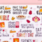 UPDATED! Thanksgiving To Do List Planner Stickers | Fall Bucket List Stickers | Thanksgiving Bucket List Planner Stickers (L_06)