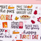 UPDATED! Thanksgiving To Do List Planner Stickers | Fall Bucket List Stickers | Thanksgiving Bucket List Planner Stickers (L_06)