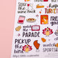 UPDATED! Thanksgiving To Do List Planner Stickers | Fall Bucket List Stickers | Thanksgiving Bucket List Planner Stickers (L_06)