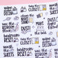 Let's Clean the Bedroom Sampler Planner Stickers | Chores and Housework Task Script Stickers | Adulting Stickers | Functional Deco Stickers