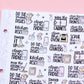 Let's Clean the Kitchen Sampler Planner Stickers | Chores and Housework Task Script Stickers | Adulting Stickers | Functional Deco Stickers