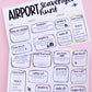 Airport Scavenger Hunt | Airport Layover Notes Page | Junk Journal | Memory Keeping | Full Page Notes Page Sticker | Travel | A5 Full Page Sticker | Dashboard Sticker