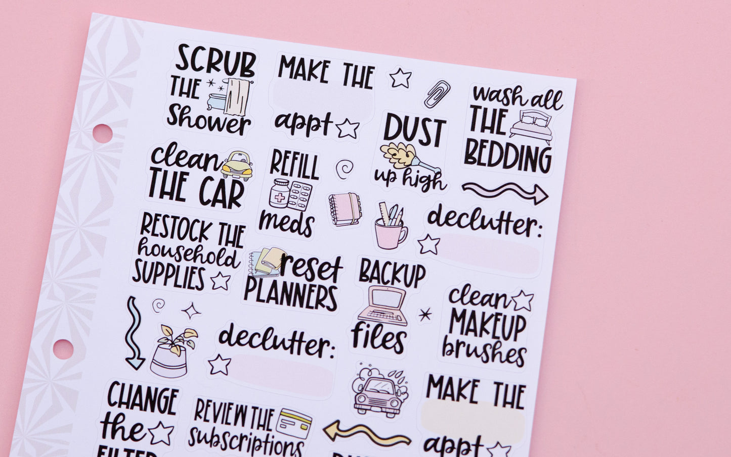 Monthly-Ish Sampler | Once a Month Tasks | Monthly Task Stickers