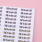 The To Do List Headers | To Do List Stickers | Planner Essentials