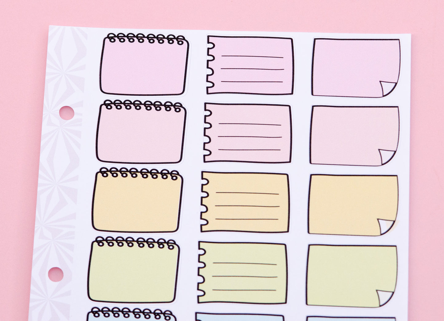 Planner Essential Boxes | Notepad Style Boxes | Half Box Planner Stickers | Planner Essentials