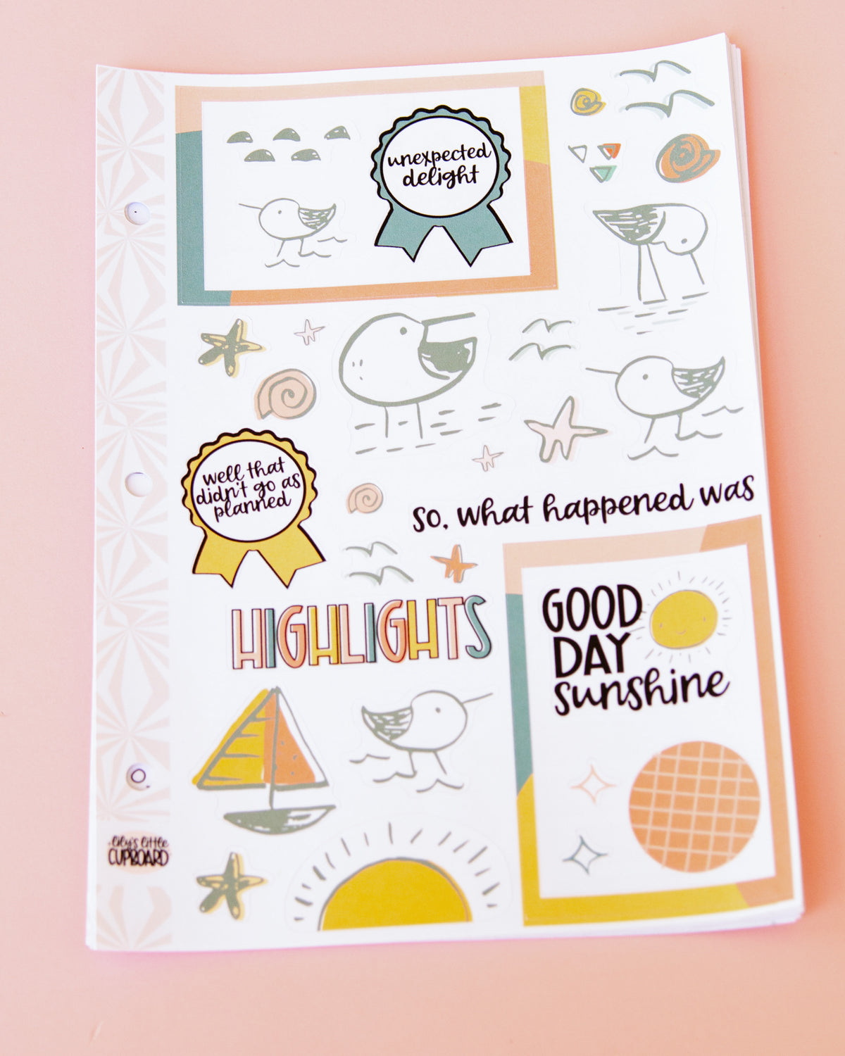 Shorebirds Collection: Journaling Kit Format