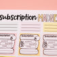 Notepad Version! Subscription Madness | Monthly Task Management Deskpad