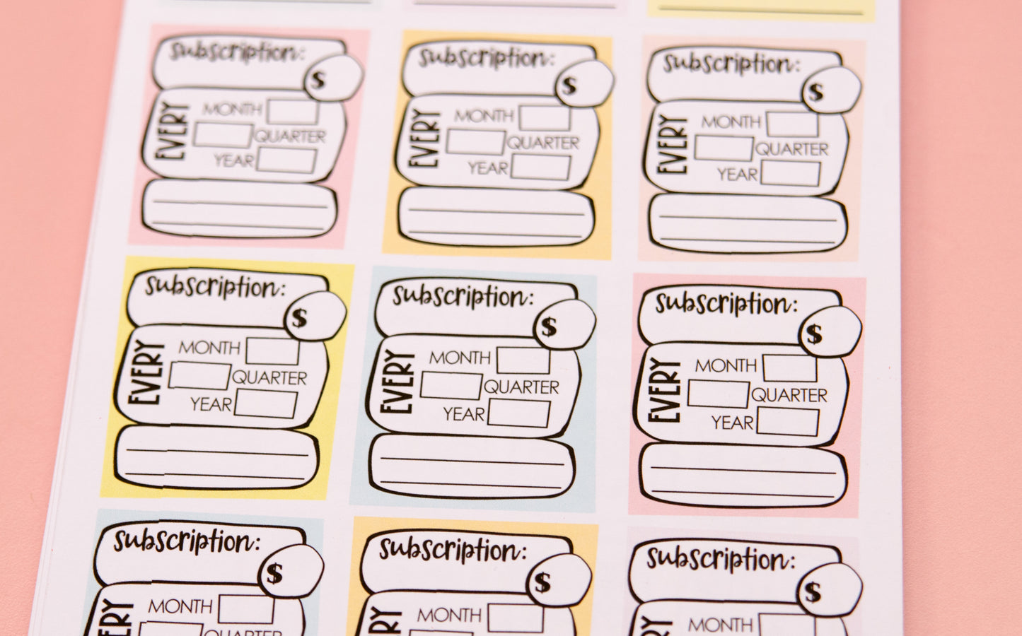 Notepad Version! Subscription Madness | Monthly Task Management Deskpad