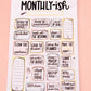 Notepad Version! Monthly-Ish! Task List Monthly Wrap-up | Monthly Task Management Deskpad Kate Leigh