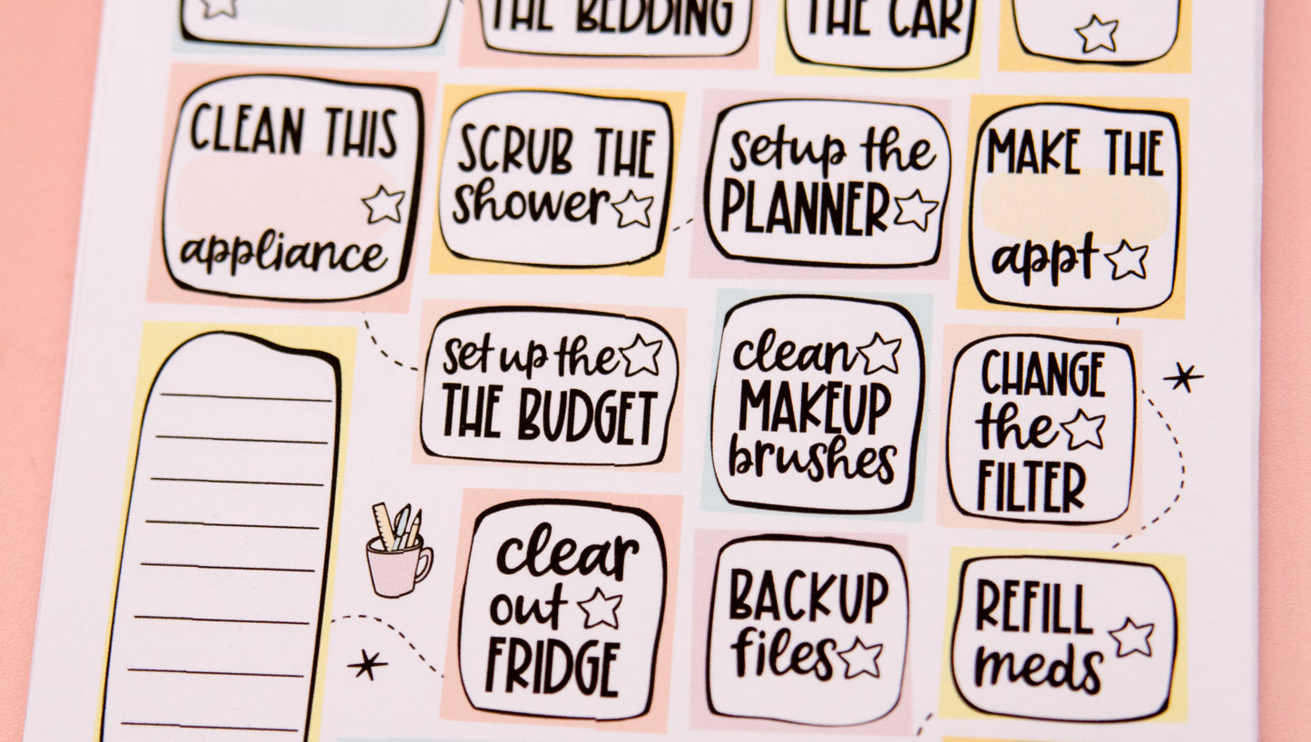 Notepad Version! Monthly-Ish! Task List Monthly Wrap-up | Monthly Task Management Deskpad Kate Leigh