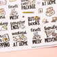 Off to College! Back to School Planner Stickers | College University Planning Script Stickers | High School Sampler Sticker | Functional School Stickers