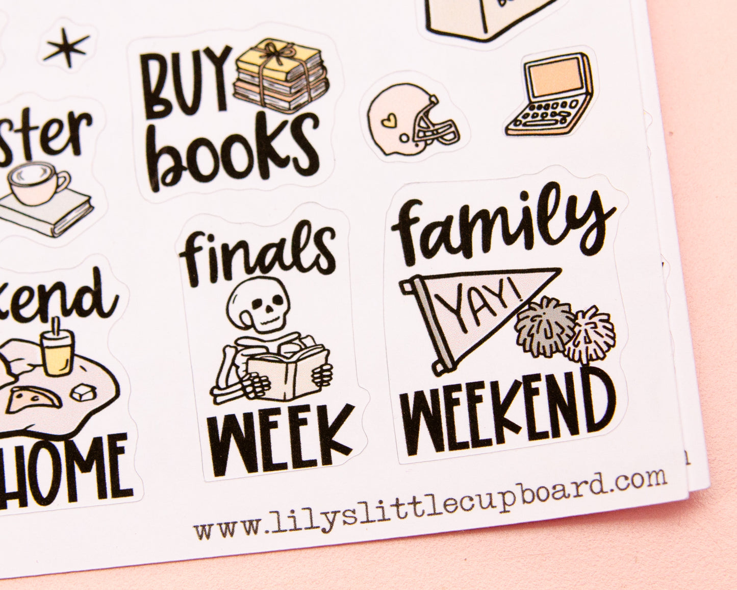 Off to College! Back to School Planner Stickers | College University Planning Script Stickers | High School Sampler Sticker | Functional School Stickers