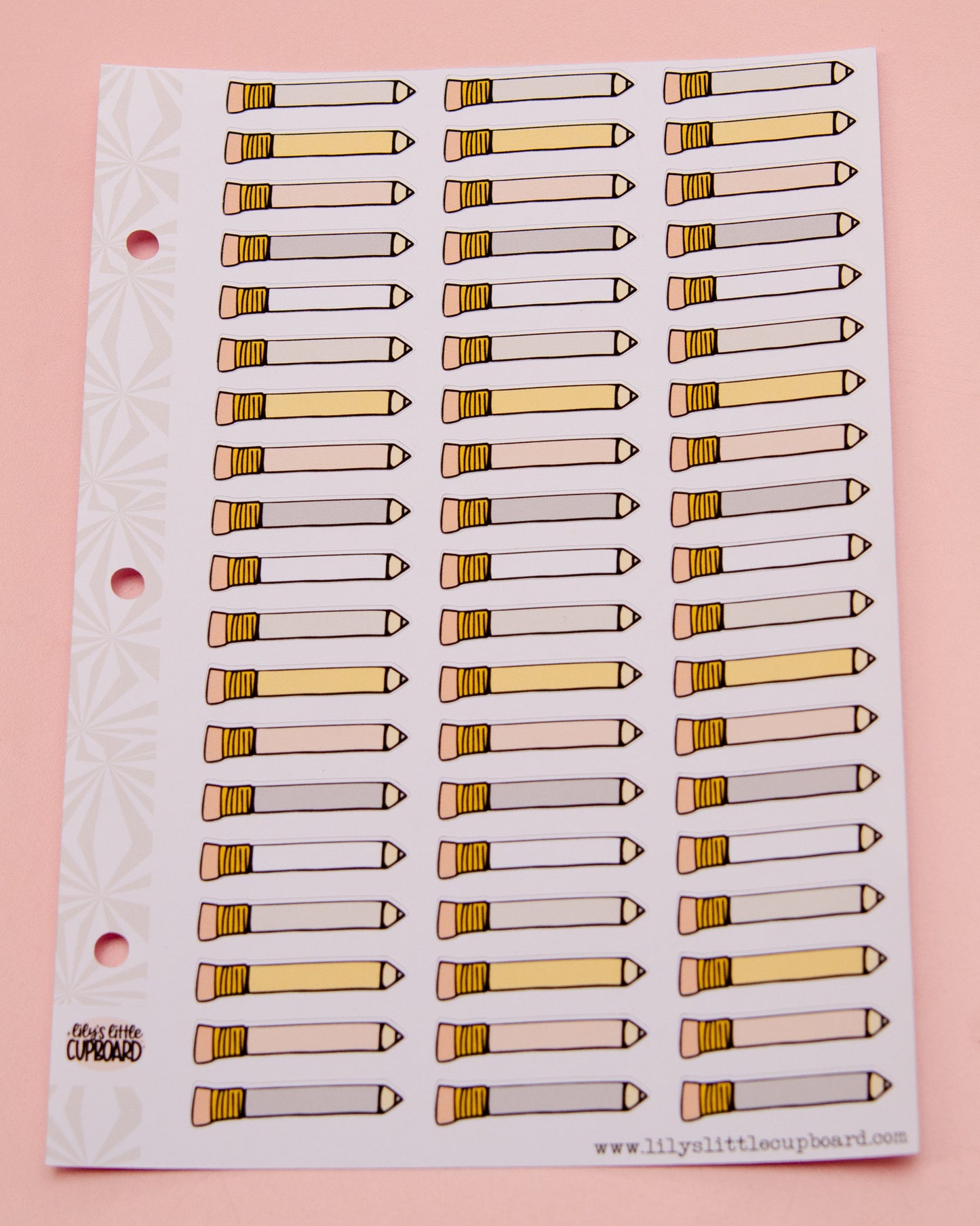Pencil Labels Back to School Planner Stickers | School Event Label Planner Stickers | Functional School Stickers